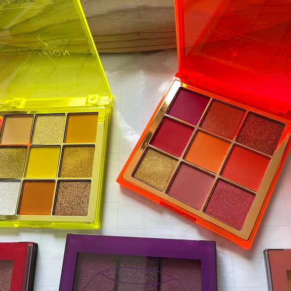 💜Eyeshadow bundle 9 color x 10 palette lot Gorgeous Revolution Neon 24K Ruby - Picture 8 of 13